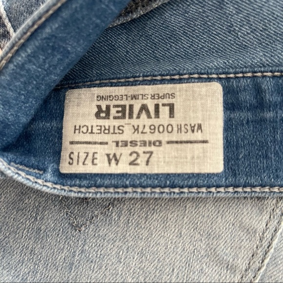 DIESEL Livier Super Slim-Legging Denim Jeans - Picture 8 of 12